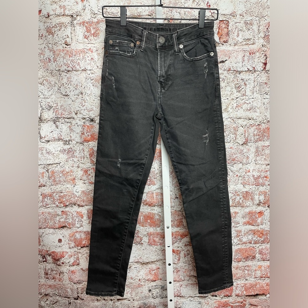 American Eagle Skinny Jeans Black 26x28